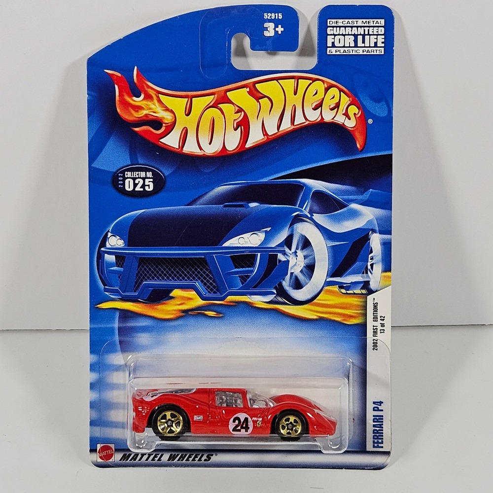 Hot Wheels 2002 First Editions Ferrari P4 Red #025 Diecast Car Lot of 2 52915 - Picture 5 of 7